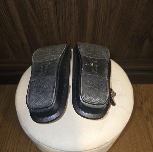 Alegria Plaid Leather Clogs. Non Slip Adjustable. Lined. Size 9 - Picture 8 of 9